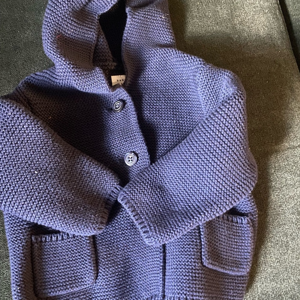 Knitted baby sweater